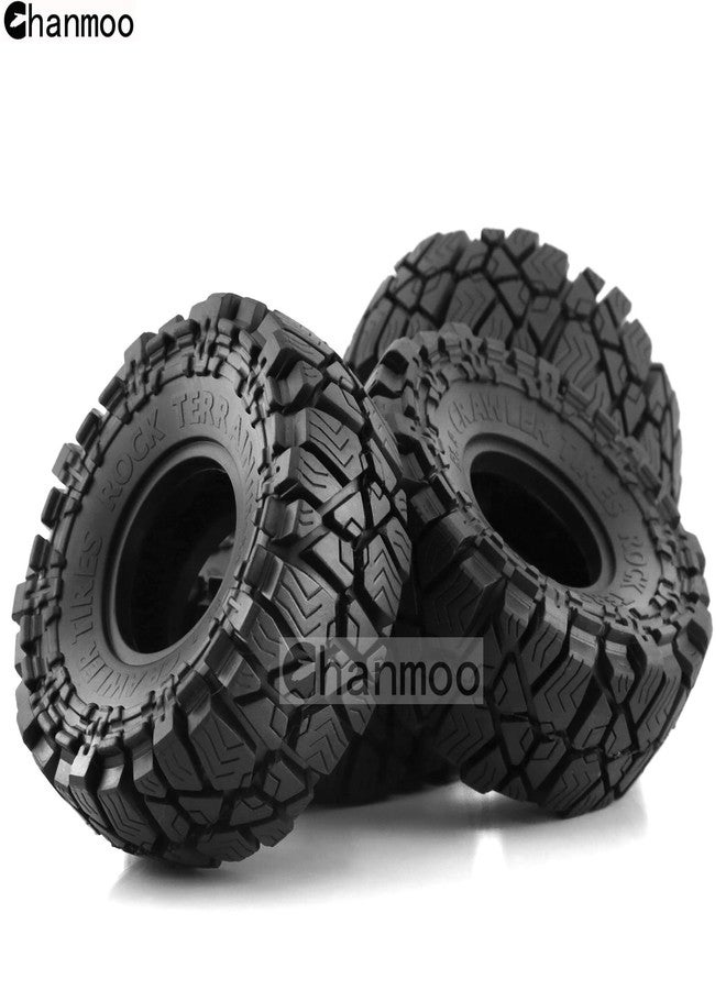 Chanmoo 1.9 RC Crawler Tires OD 115mm 1/10 Soft Rubber Mud Grappler Wheels Tyres With Foam For 1/10 Scale Rock Crawler Car Traxxas TRX4 Axial SCX10 II RC4WD D90 TF2 Tamiya Gen8 1.9 Beadlock Rims 4PCS - Image 4